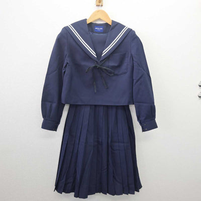 【中古】愛知県 西春中学校 女子制服 4点 (セーラー服・スカート) sf067819