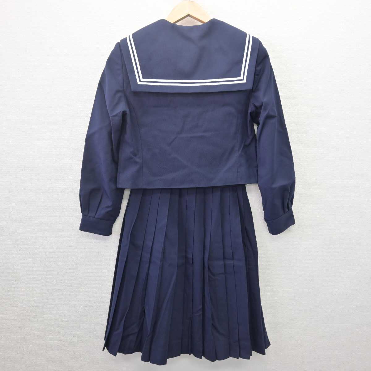 【中古】愛知県 西春中学校 女子制服 4点 (セーラー服・スカート) sf067819