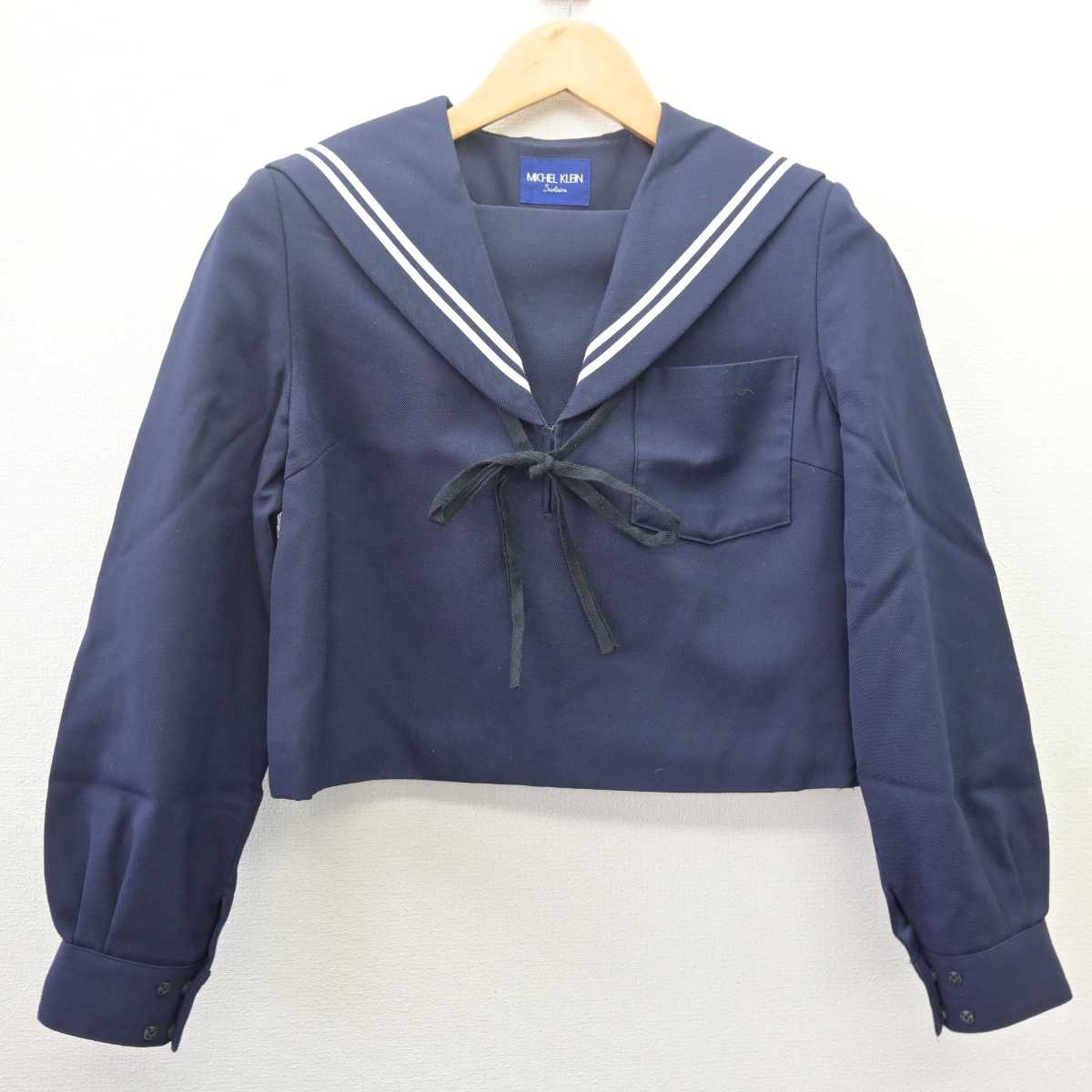 【中古】愛知県 西春中学校 女子制服 4点 (セーラー服・スカート) sf067819