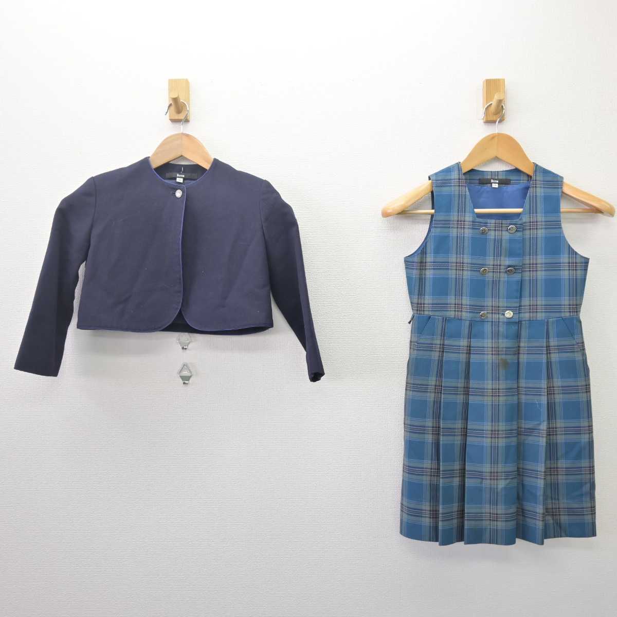 【中古】埼玉県 西武学園文理小学校/低学年 女子制服 2点 (ブレザー・ジャンパースカート) sf067820