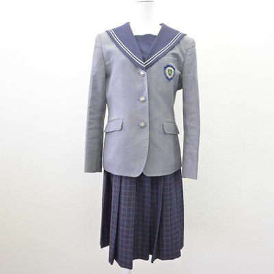 【中古】福岡県 精華女子高等学校 女子制服 2点 (ブレザー・ジャンパースカート) sf067944