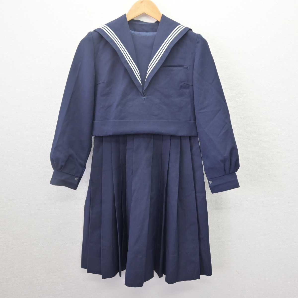 【中古】 学校名不明 女子制服 2点 (セーラー服・ジャンパースカート) sf067951