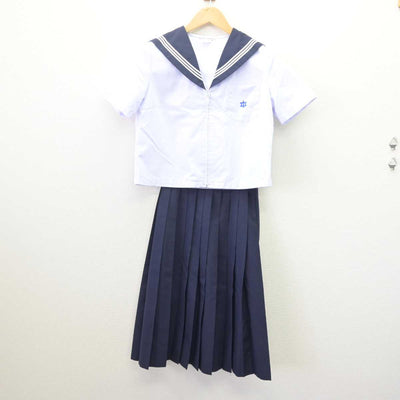 【中古】石川県 金石中学校 女子制服 3点 (セーラー服・スカート) sf067959