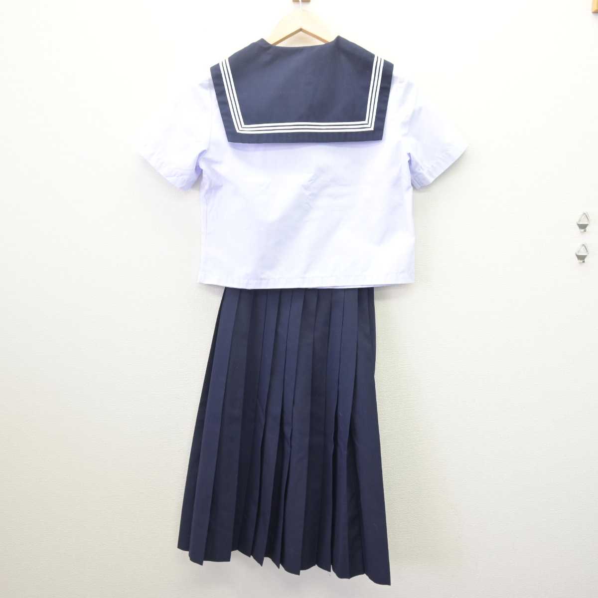 【中古】石川県 金石中学校 女子制服 3点 (セーラー服・スカート) sf067959