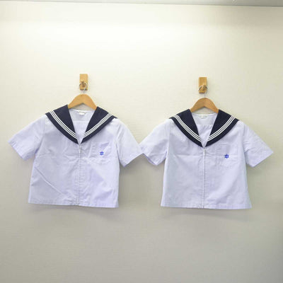【中古】石川県 金石中学校 女子制服 3点 (セーラー服・スカート) sf067959