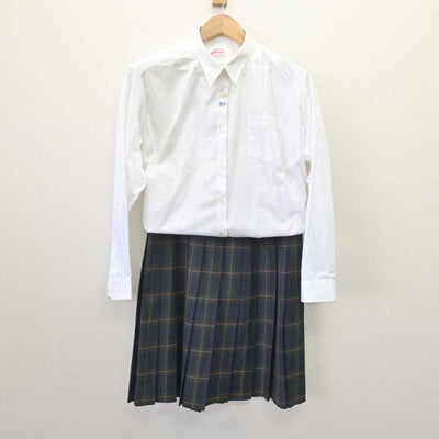 【中古】北海道 登別青嶺高等学校 女子制服 2点 (シャツ・スカート) sf067974