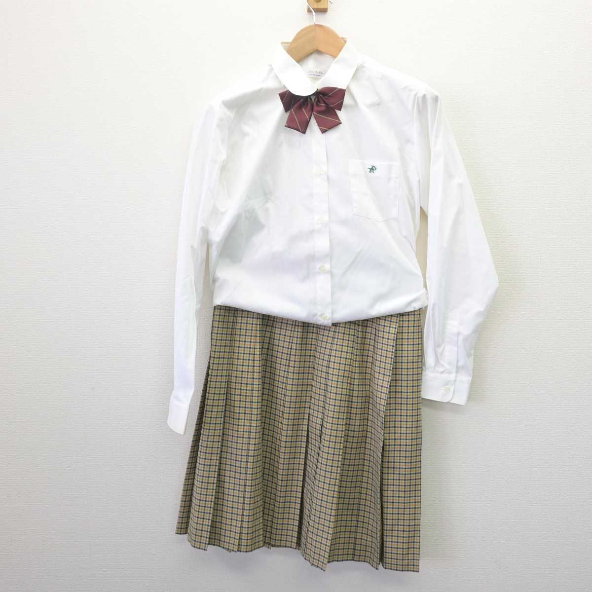 【中古】北海道 天塩高等学校/旧制服 女子制服 4点 (ブレザー・シャツ・スカート) sf067977