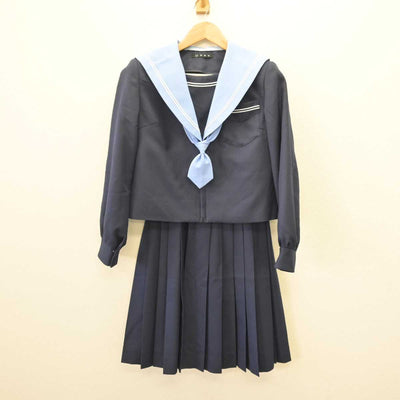 【中古】大阪府 泉陽高等学校 女子制服 2点 (セーラー服・スカート) sf068017