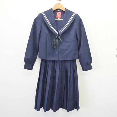 【中古】愛知県 岩倉中学校 女子制服 3点 (セーラー服・スカート) sf068041