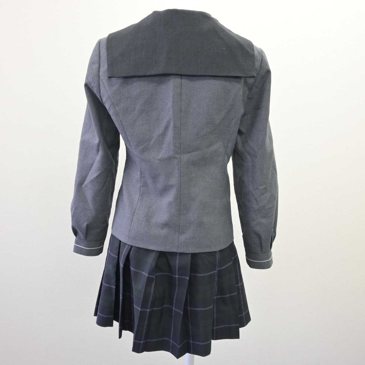 【中古】愛知県 杜若高等学校 女子制服 3点 (ブレザー・スカート) sf068172