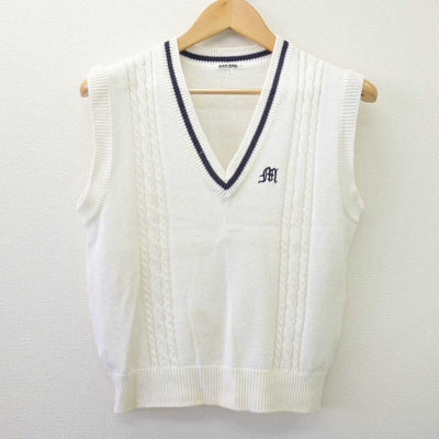 【中古】愛媛県 三崎高等学校 女子制服 3点 (ニットベスト・シャツ・スカート) sf068215