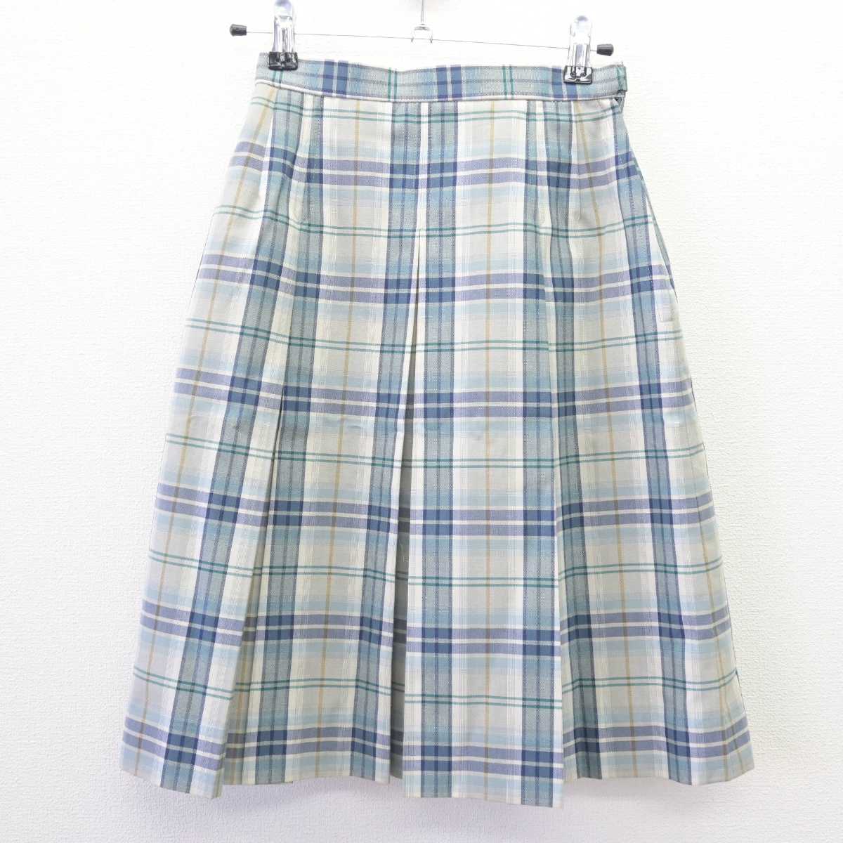 【中古】愛媛県 三崎高等学校 女子制服 3点 (ニットベスト・シャツ・スカート) sf068215
