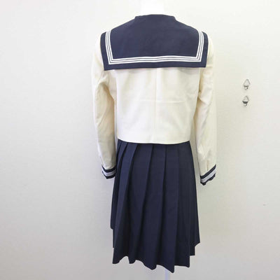 【中古】福岡県 博多女子高等学校 女子制服 3点 (セーラー服・ジャンパースカート) sf068354