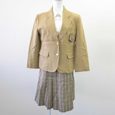 【中古】千葉県 育英工業高等専門学校 女子制服 4点 (ブレザー・ベスト・シャツ・スカート) sf068378