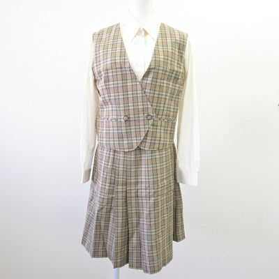 【中古】千葉県 育英工業高等専門学校 女子制服 4点 (ブレザー・ベスト・シャツ・スカート) sf068378