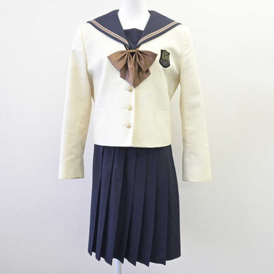 【中古】岡山県 岡山南高等学校 女子制服 4点 (ブレザー・セーラー服・スカート) sf068408