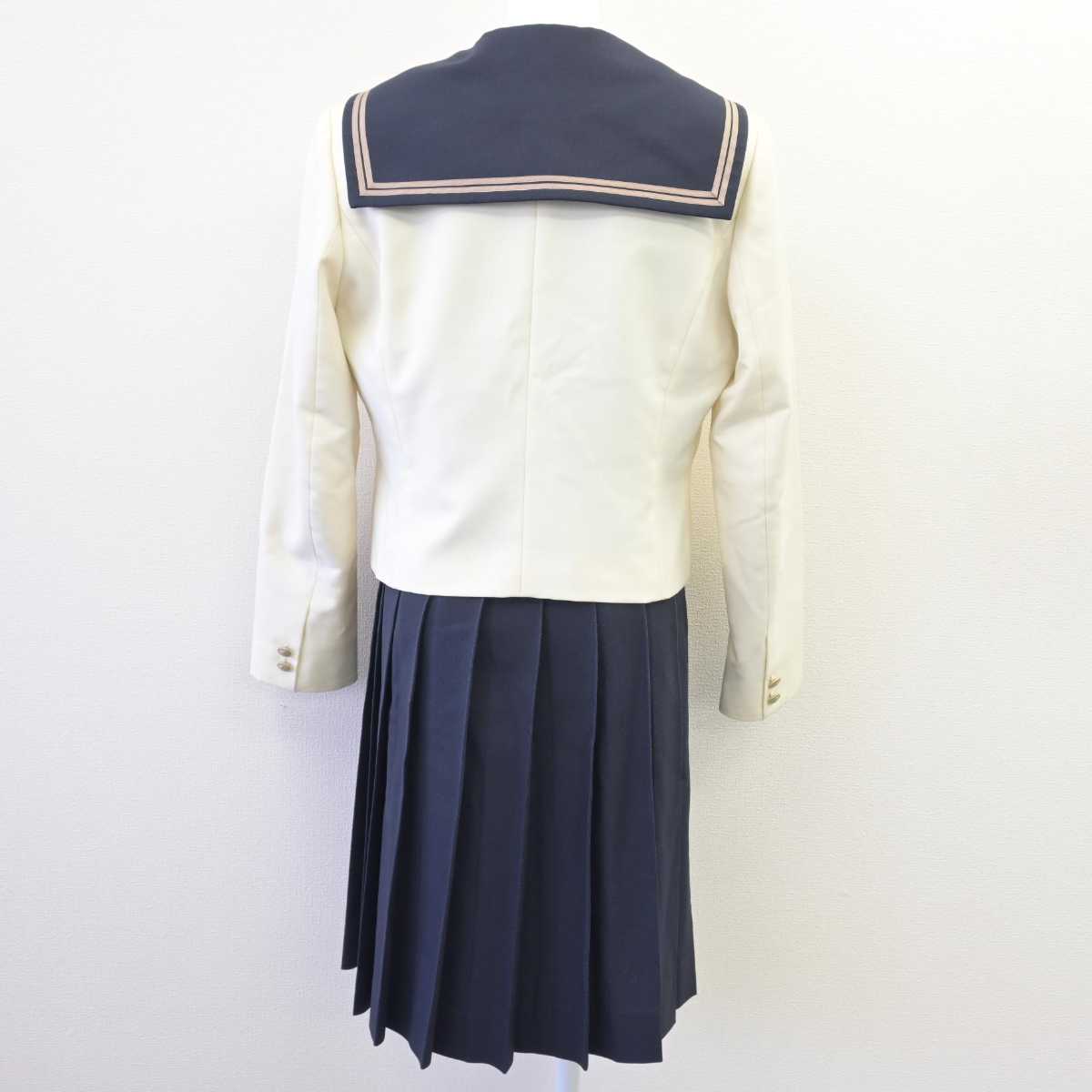 【中古】岡山県 岡山南高等学校 女子制服 4点 (ブレザー・セーラー服・スカート) sf068408