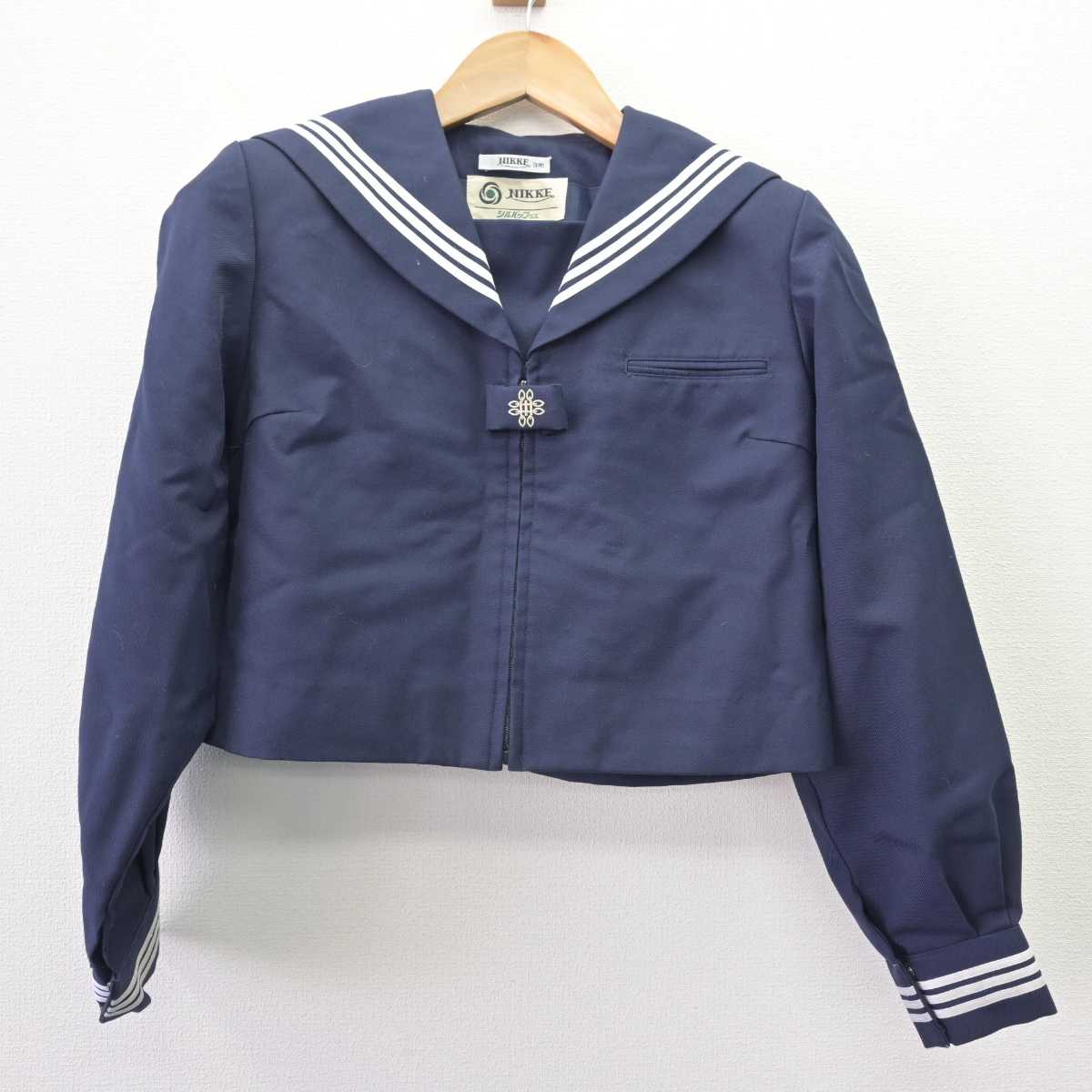 【中古】千葉県 八木が谷中学校 女子制服 2点 (セーラー服・ジャンパースカート) sf068429