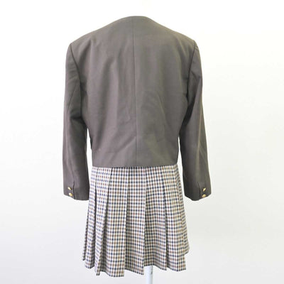 【中古】宮崎県 宮崎市立生目台中学校 女子制服 3点 (ブレザー・ブラウス・スカート) sf068458