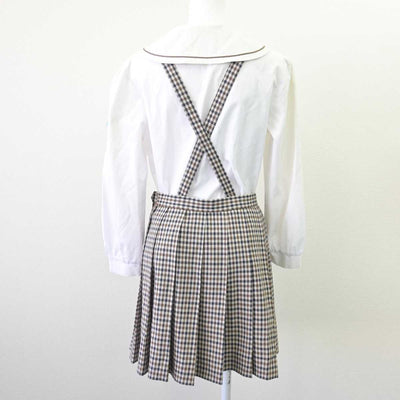 【中古】宮崎県 宮崎市立生目台中学校 女子制服 3点 (ブレザー・ブラウス・スカート) sf068458