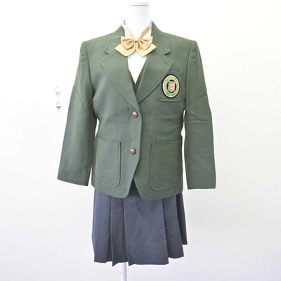 【中古】神奈川県 洗足学園中学校・高等学校 女子制服 4点 (ブレザー・ニット・スカート) sf068486