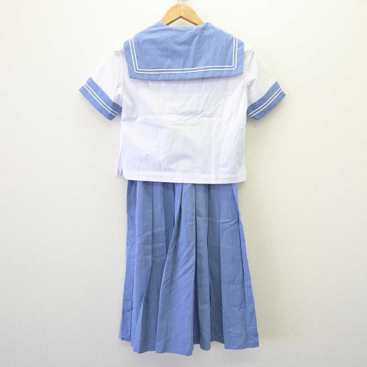 【中古】熊本県 花陵中学校 女子制服 3点 (セーラー服・スカート) sf068503