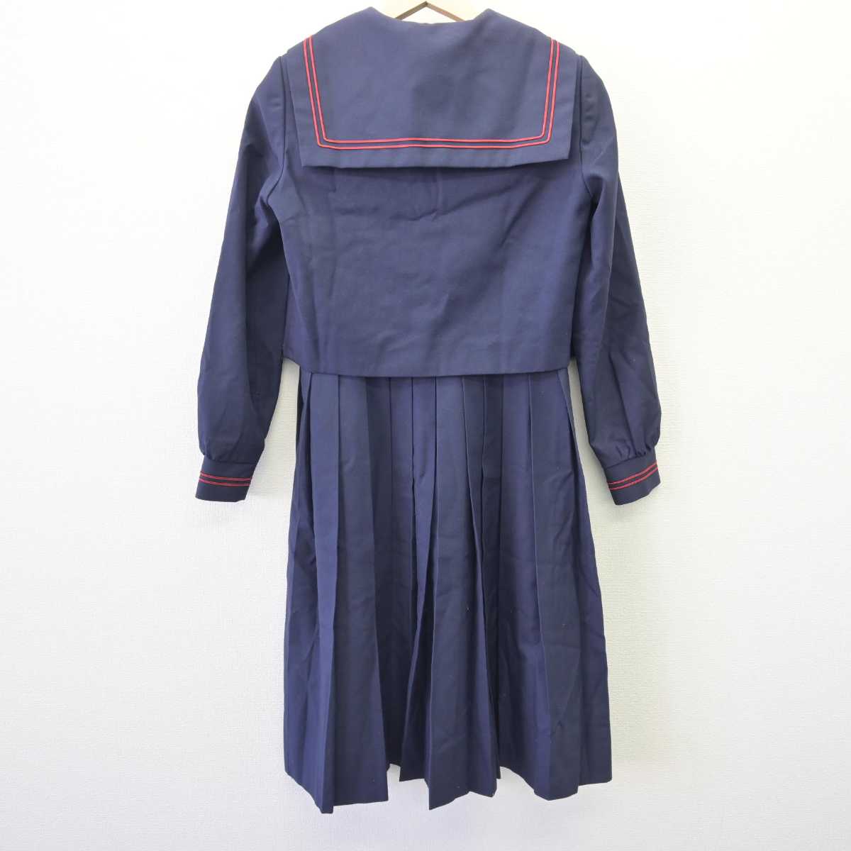 【中古】熊本県 花陵中学校 女子制服 3点 (セーラー服・ジャンパースカート) sf068505