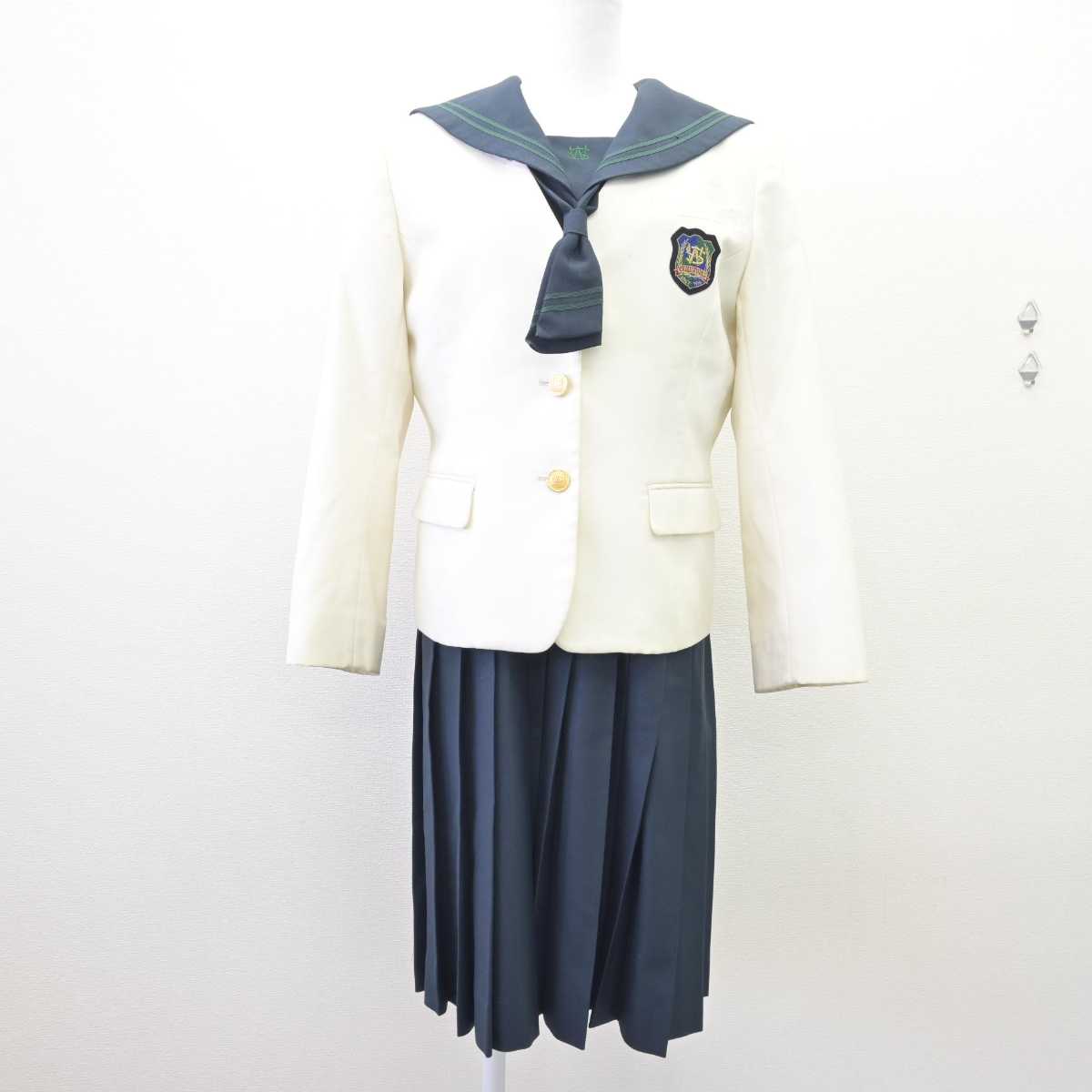 【中古】福岡県 西南学院中学校・高等学校 女子制服 4点 (ブレザー・セーラー服・スカート) sf068564