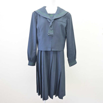 【中古】福岡県 西南学院中学校・高等学校 女子制服 4点 (ブレザー・セーラー服・スカート) sf068564