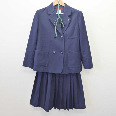 【中古】栃木県 阿久津中学校 女子制服 4点 (ブレザー・スカート) sf068581