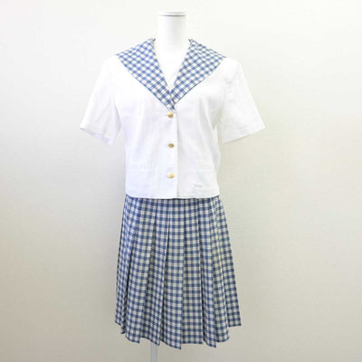 【中古】岡山県 就実中学校 女子制服 2点 (セーラー服・スカート) sf068596