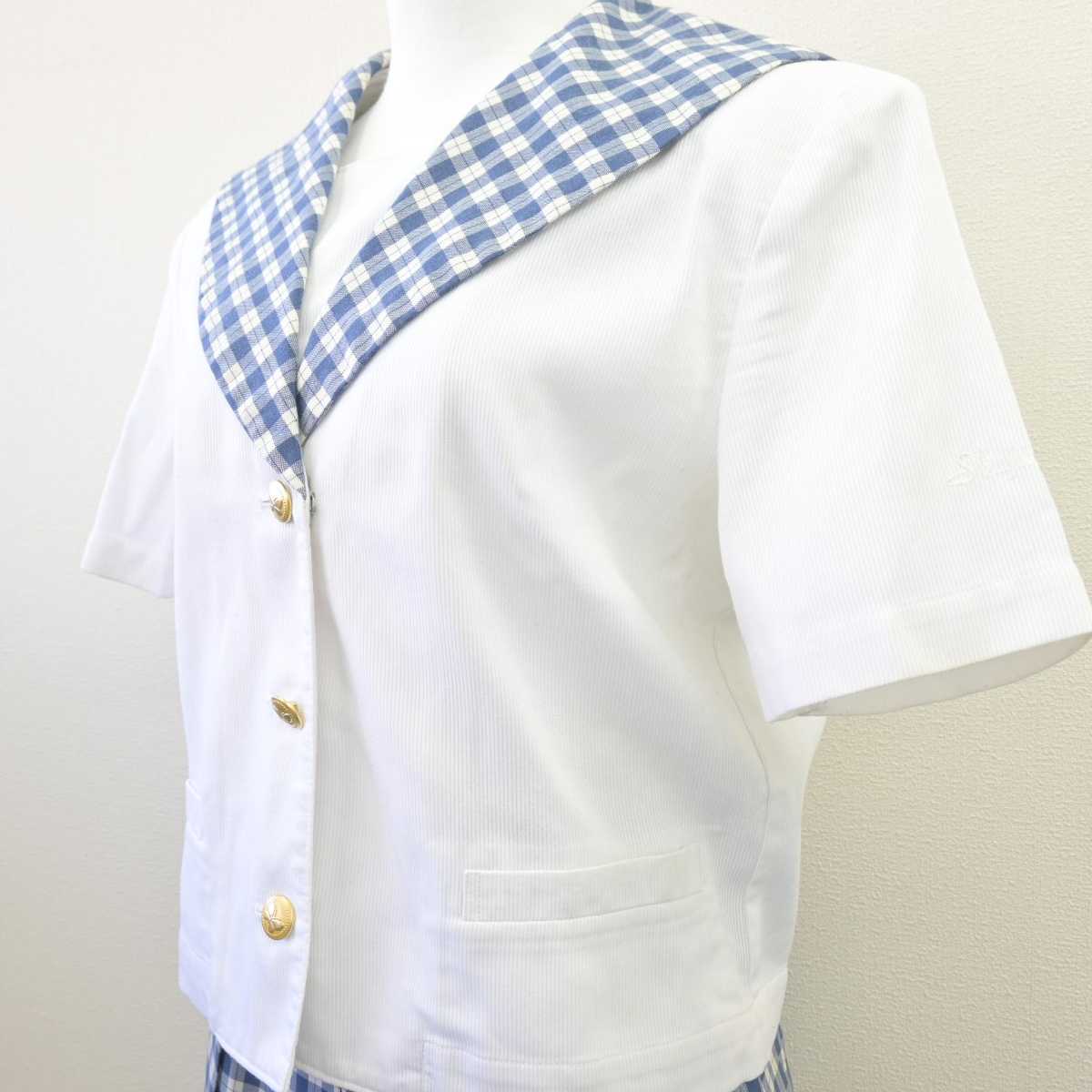 【中古】岡山県 就実中学校 女子制服 2点 (セーラー服・スカート) sf068596