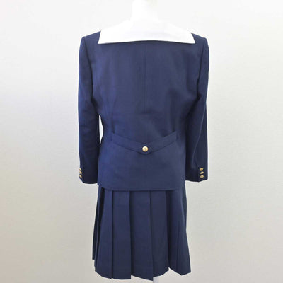 【中古】岡山県 就実高等学校 女子制服 4点 (ブレザー・ベスト・セーラー服・スカート) sf068639