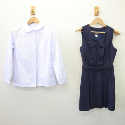 【中古】神奈川県 法政大学国際高等学校 女子制服 3点 (ブレザー・シャツ・ジャンパースカート) sf068691