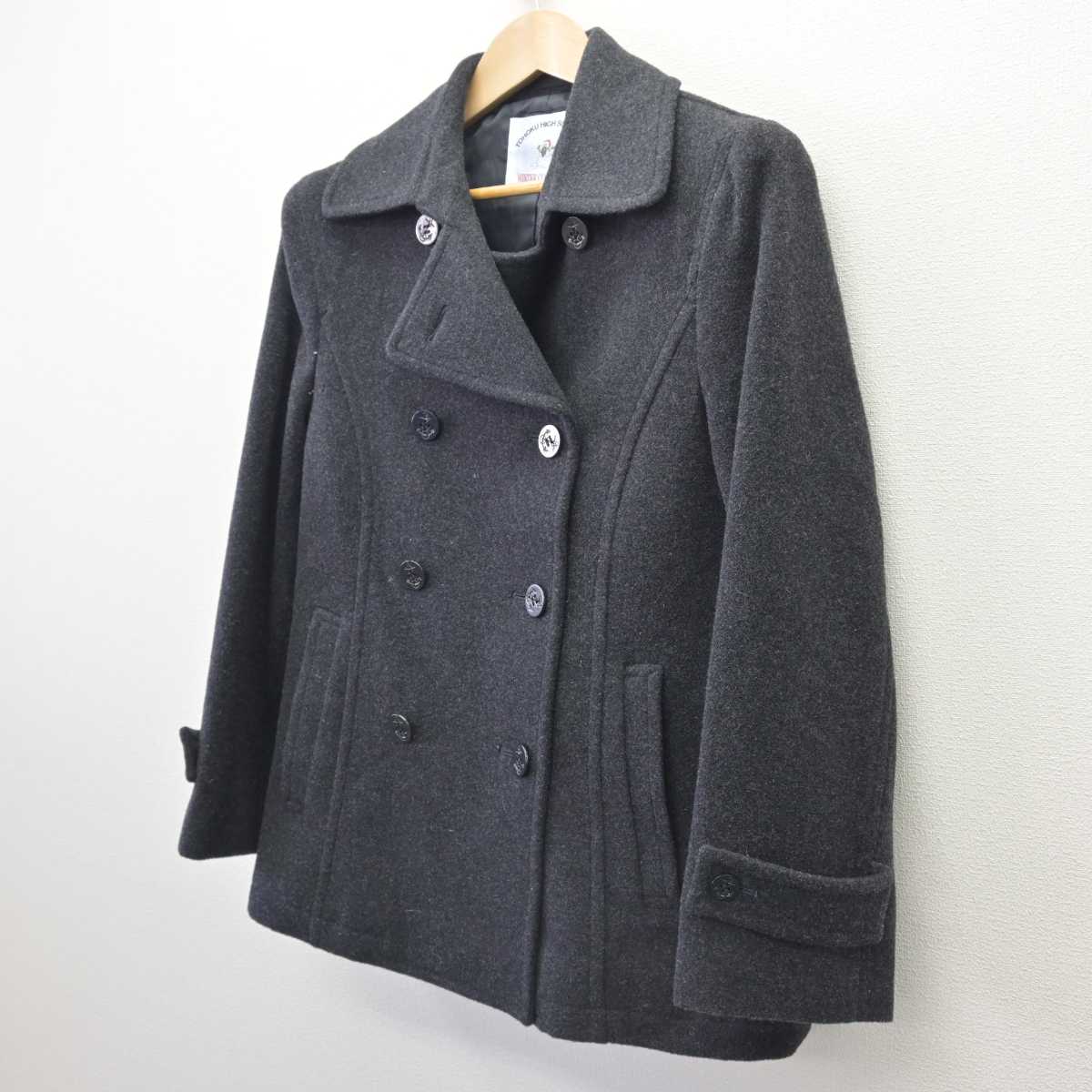 【中古】宮城県 東北高等学校 女子制服 1点 (コート) sf068706