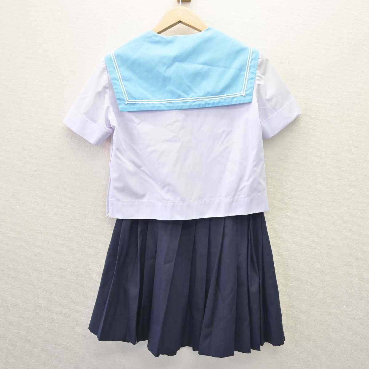 中古】大阪府 夕陽丘高等学校 女子制服 4点 (セーラー服