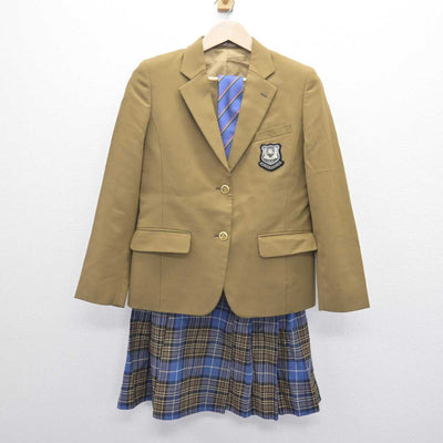 【中古】岡山県 岡山学芸館高等学校 女子制服 3点 (ブレザー・スカート) sf068741