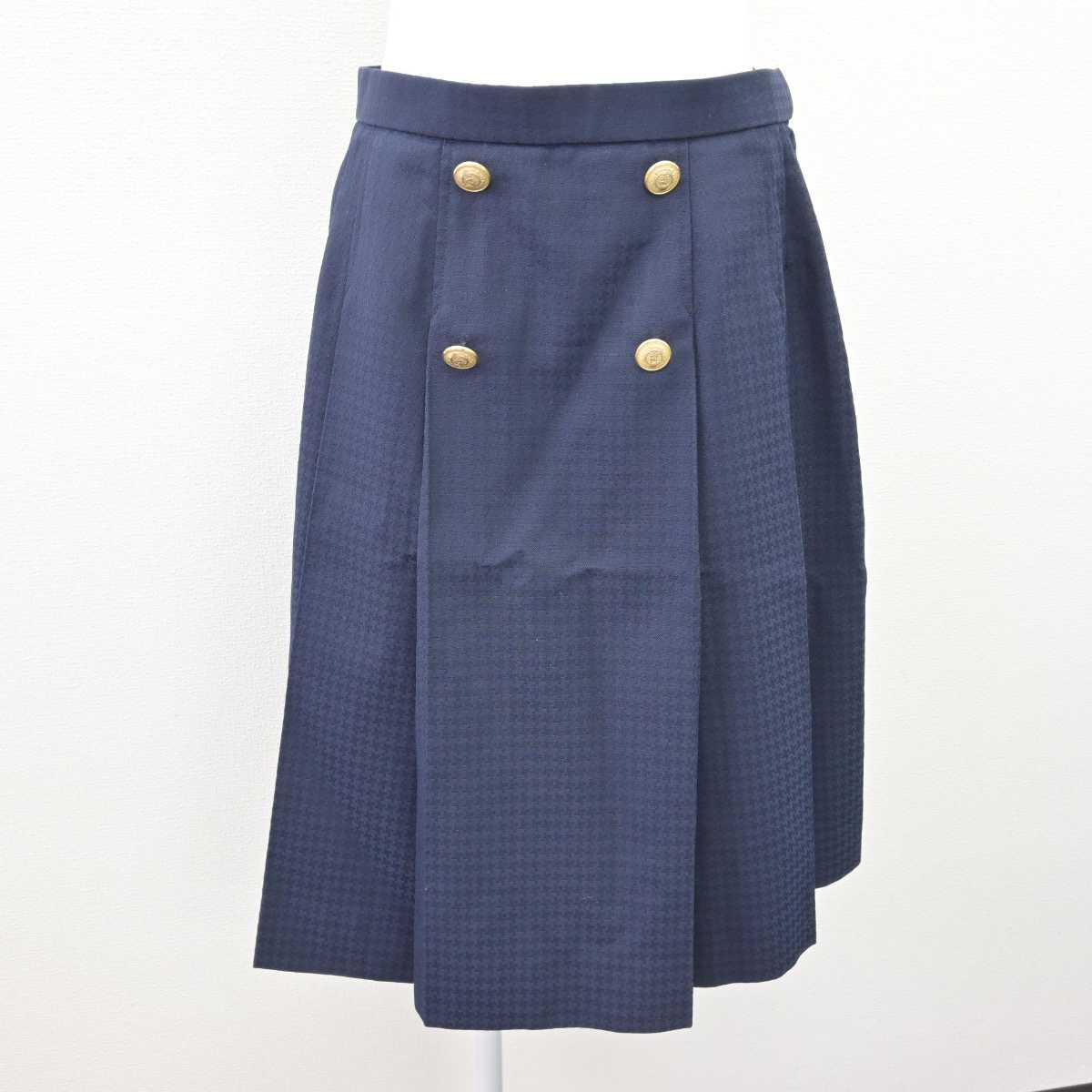 【中古】福岡県 博多学園 博多高等学校 女子制服 3点 (ブレザー・シャツ・スカート) sf068810