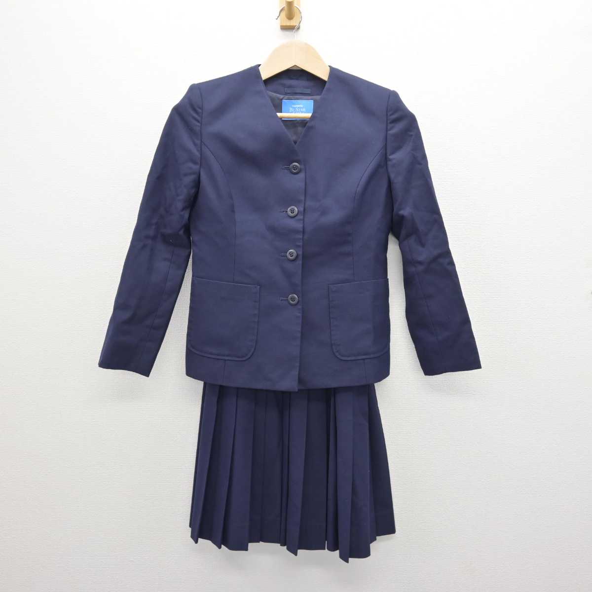 【中古】島根県 松江市立第二中学校 女子制服 3点 (ブレザー・ベスト・スカート) sf068833