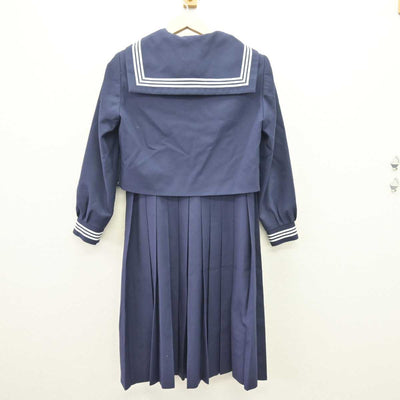 【中古】熊本県 八代市立千丁中学校 女子制服 3点 (セーラー服・ジャンパースカート) sf068843