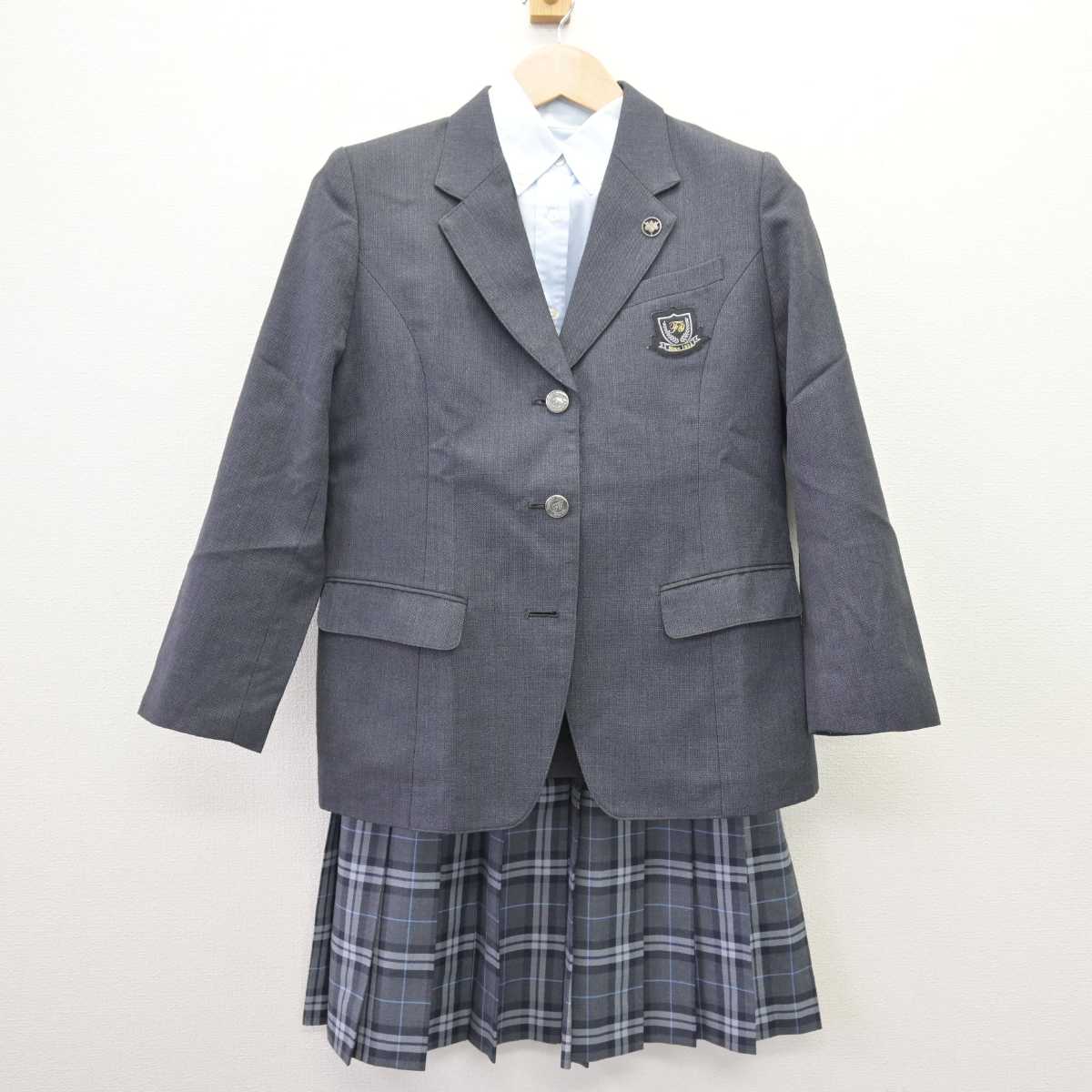 【中古】東京都 藤村女子高等学校 女子制服 4点 (ブレザー・シャツ・スカート) sf068856