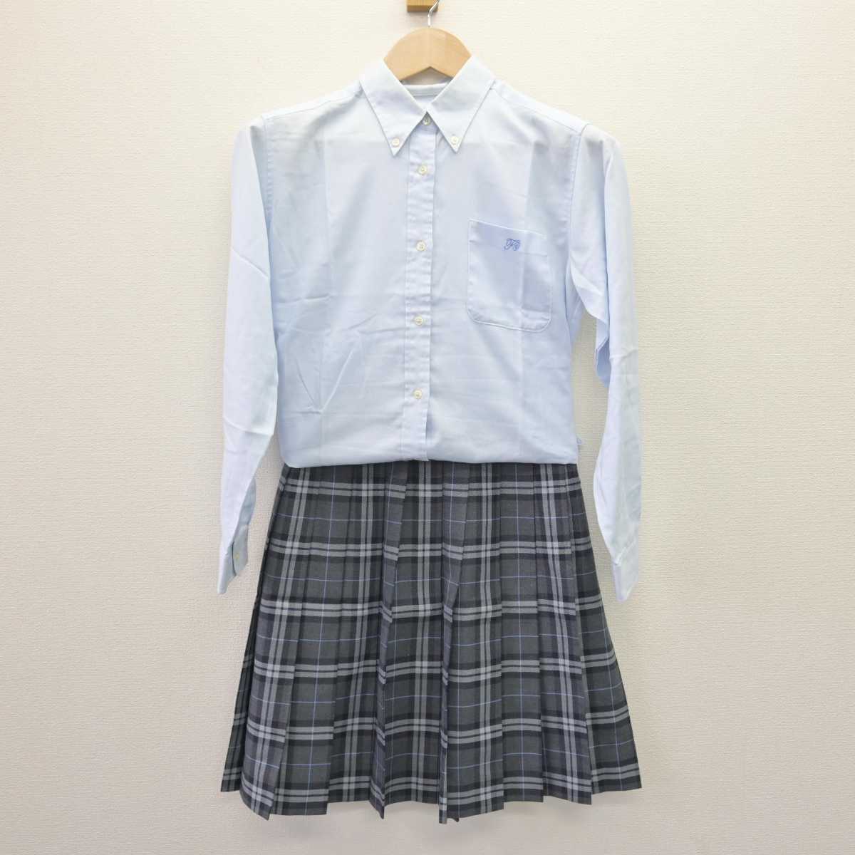 【中古】東京都 藤村女子高等学校 女子制服 4点 (ブレザー・シャツ・スカート) sf068856