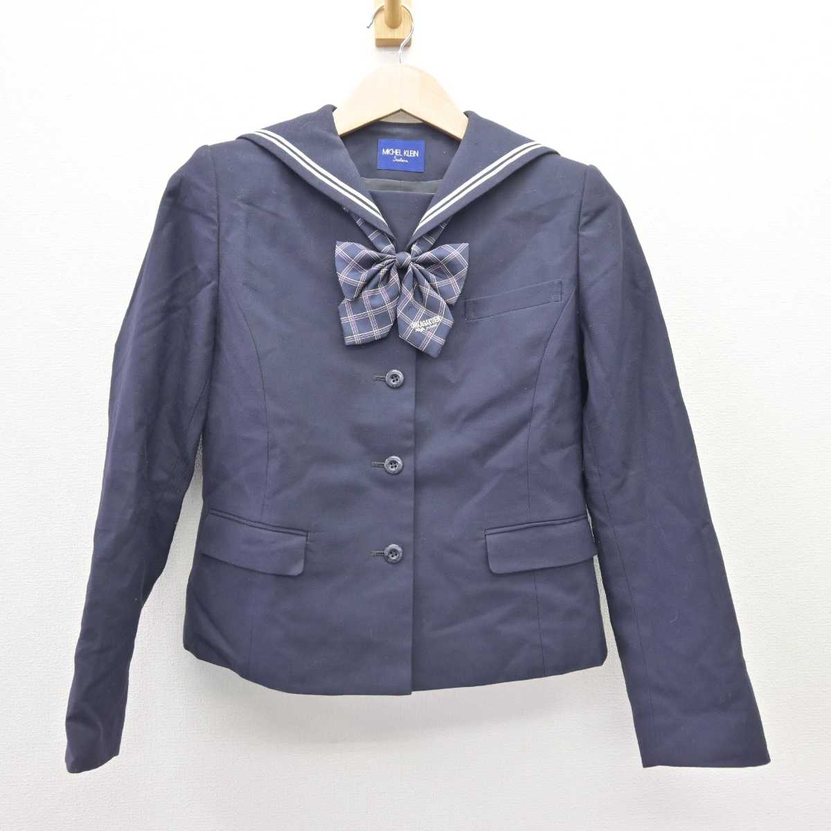 【中古】愛知県 桜花学園高等学校 女子制服 3点 (ブレザー・スカート) sf068859