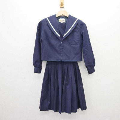 【中古】愛知県 日進北中学校 女子制服 2点 (セーラー服・スカート) sf068874