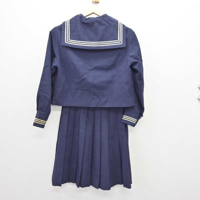 【中古】福島県 白河中央中学校 女子制服 2点 (セーラー服・スカート) sf068897