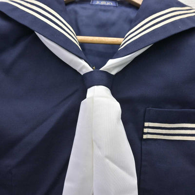 【中古】福島県 白河中央中学校 女子制服 3点 (セーラー服・スカート) sf068899