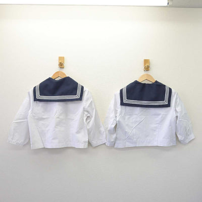 【中古】福島県 白河中央中学校 女子制服 3点 (セーラー服) sf068902