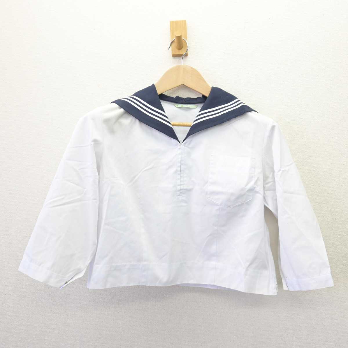 【中古】福島県 白河中央中学校 女子制服 3点 (セーラー服) sf068902