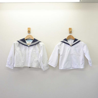 【中古】福島県 白河中央中学校 女子制服 2点 (セーラー服・セーラー服) sf068903