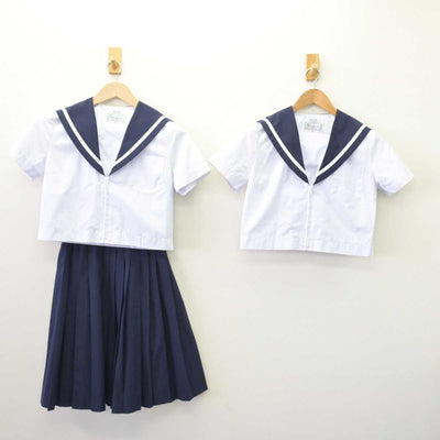 【中古】愛知県 日進北中学校 女子制服 3点 (セーラー服・スカート) sf068925